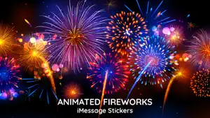 Animated Fireworks Sticker GIF