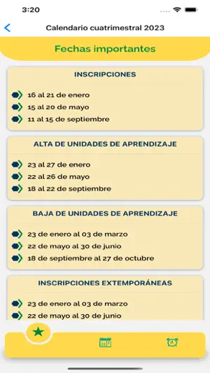 Calendario Académico UG