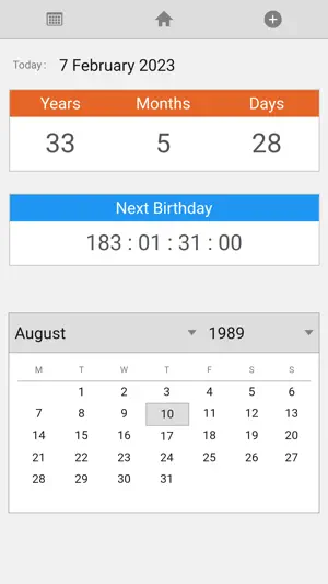 Age Calculator - Birthday